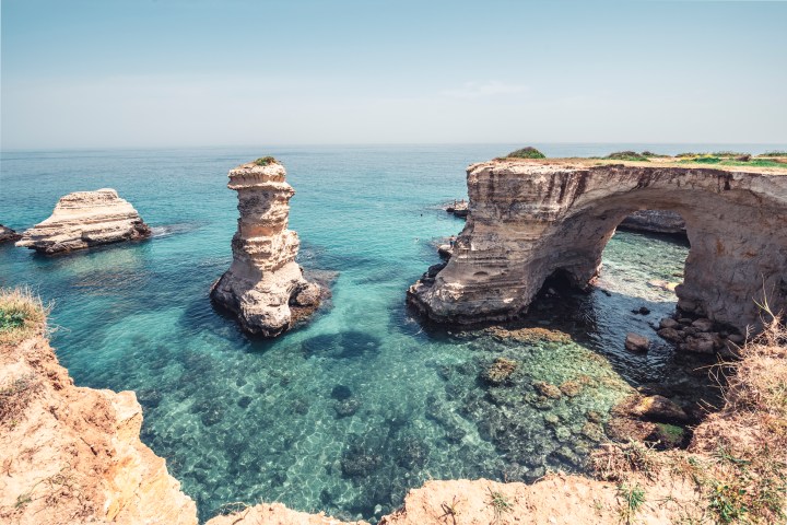 Puglia coastline with rocks