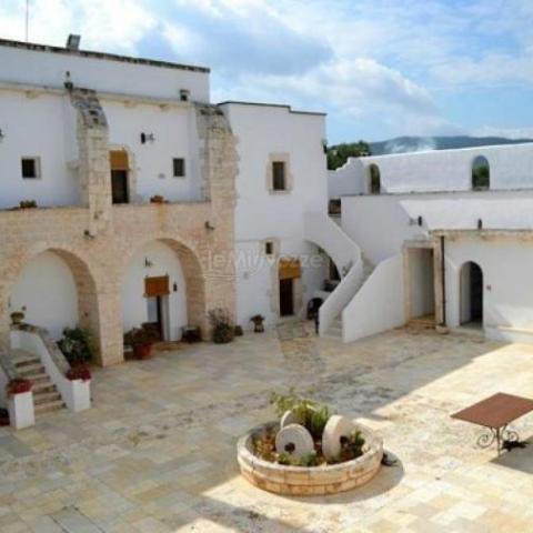 a stove top oven sitting inside of a building