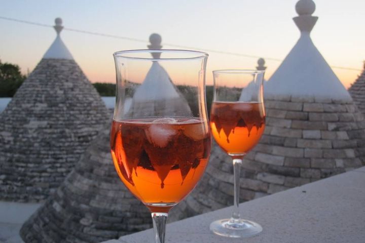 a close up of a wine glass