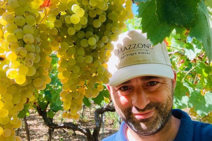 a man holding a flower