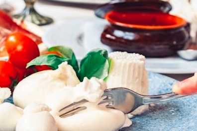 Burrata cheese in Puglia