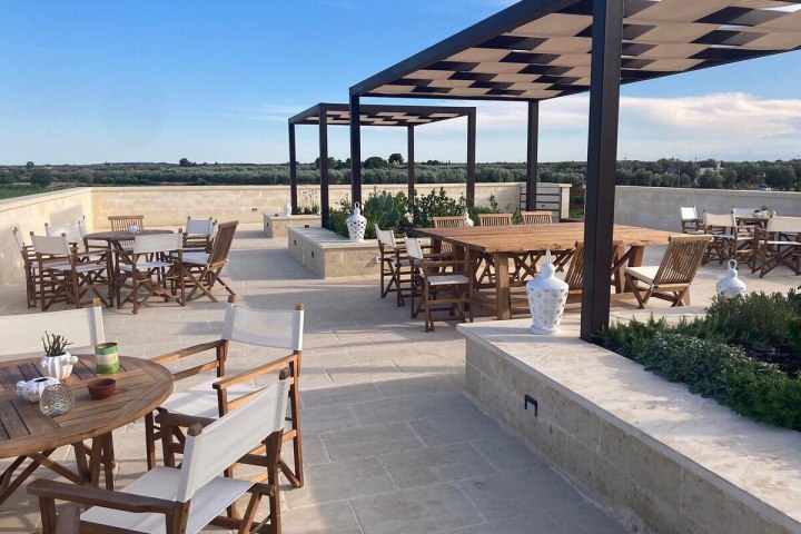 a close up of a picnic table